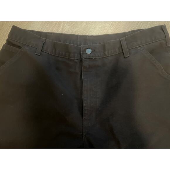 Vintage Carhartt Brown Loose Original Fit Pants Cotton Size 39 Cargo - Picture 5 of 9